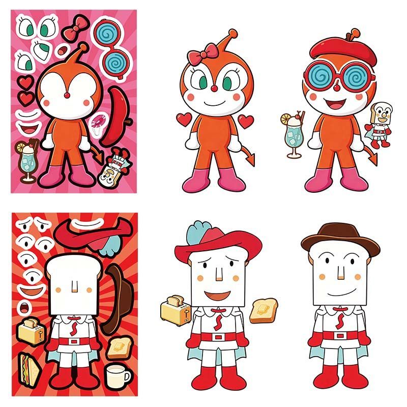 Anpanman kolaj çıkartmaları, s - Cosplay Prop Diy incelemesi ve fiyatı